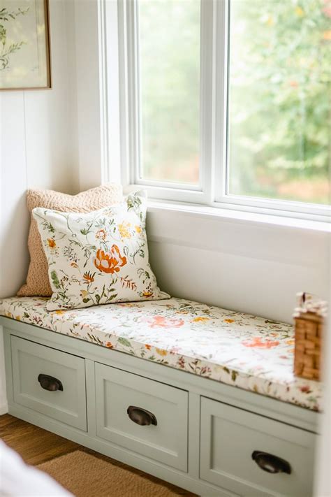 Under Window Storage Ottoman