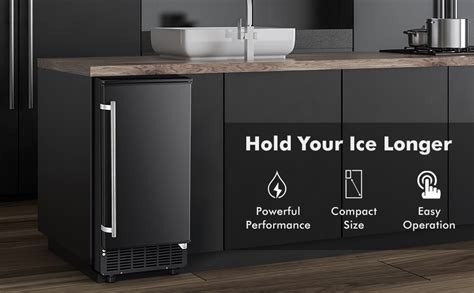 Undercounter Ice Maker Black