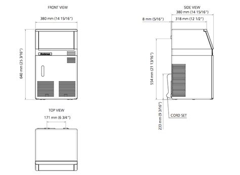 Undercounter Ice Maker Size