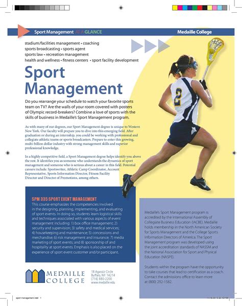 undergraduate sports management programs