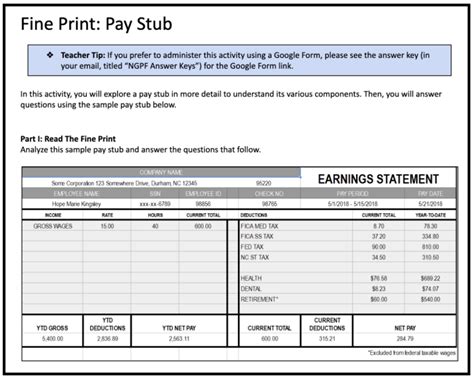 th?q=understanding%20a%20paycheck%20and%20pay%20stub%20answer%20key - Understanding A Paycheck And Pay Stub Answer Key In 2023