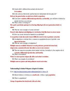 Understanding Evolution Webquest Answer Key: A Comprehensive Guide