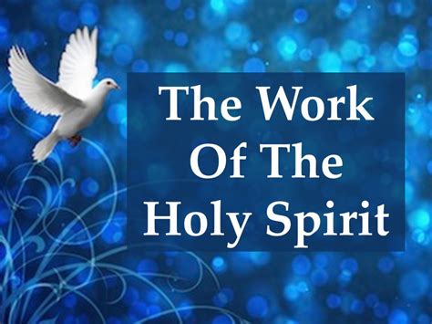 understanding the work of the holy spirit