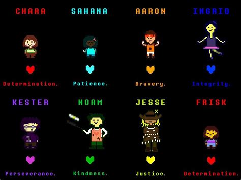 undertale human souls names