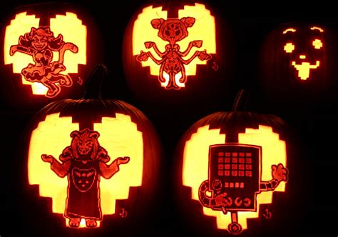 Undertale Pumpkin Carving Stencil Printable