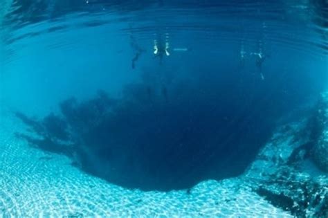 underwater caves and trenches in bermuda triangle
