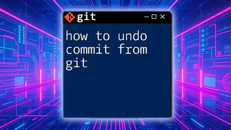 undo git commit command line