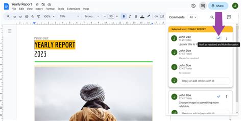 undo resolve comment in google docs