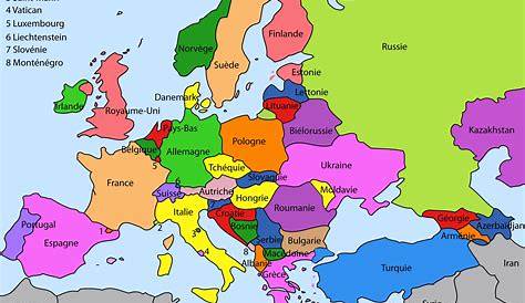 Mon blog de français: Carte des pays de l'Europe