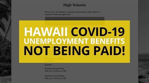 unemployment benefits for hawaii