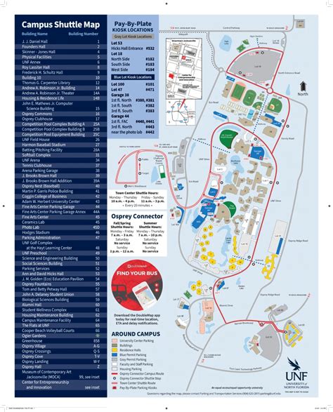 Unf Campus Map Printable