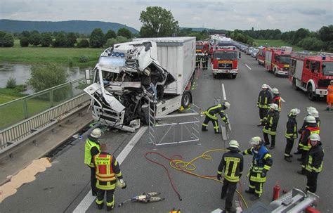 unfall a2 lkw gestern