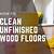 unfinished hardwood floors cleaner