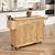 unfinished wood kitchen cart