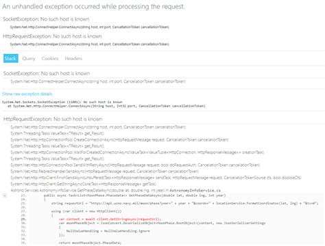 Unhandled Exception. System.net.sockets.socketexception (13) Permission Denied Heroku