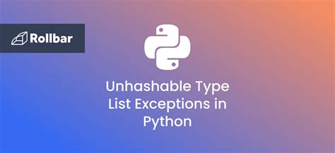 unhashable list error in python