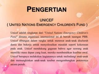 Ini 2 Cara Berhenti Donasi Unicef Indonesia