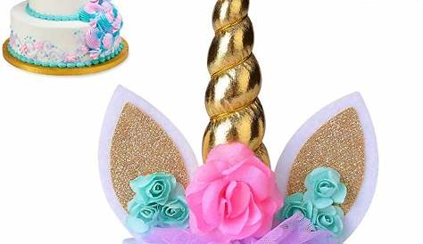 Amazon.com: coonoe, Unicorn Cake Topper,Handmade Party Cake Decoration
