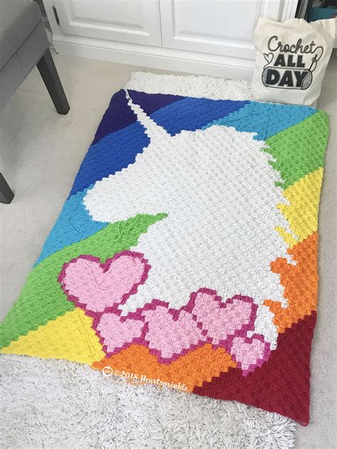 Unicorn Crochet Blanket Pattern
