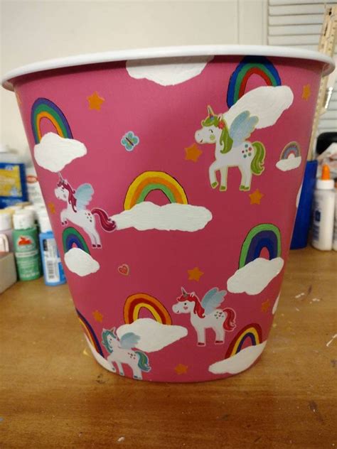 Unicorn Trash Can For Bedroom