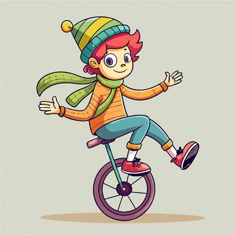 Unicycle Cartoon
