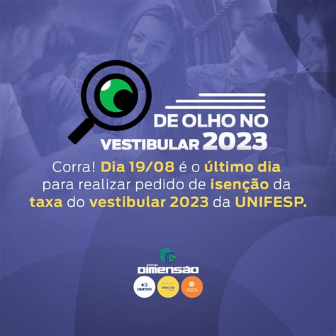 unifesp pedido de isenção 2023