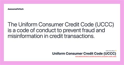 uniform consumer credit code