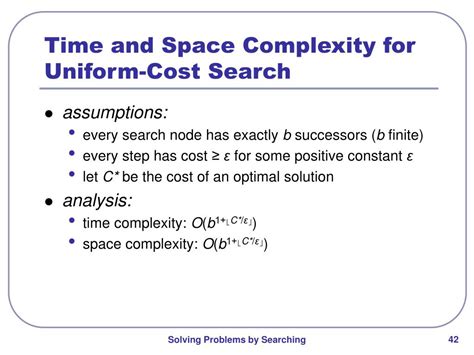 Uniform Cost Search Complexity