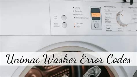 Alliance Laundry Systems Unimac Dryer Mysterious Error Code r
