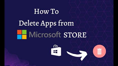 uninstall apps from microsoft store library