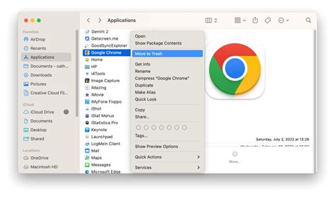 uninstall chrome completely mac