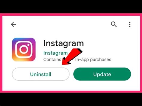 Uninstall Instagram