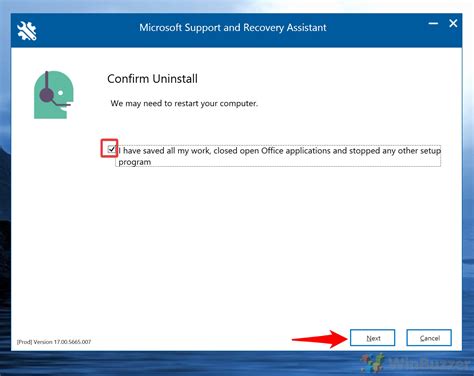 uninstall office from a pc support tool