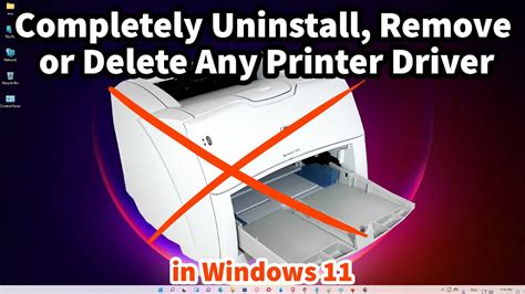 uninstall printer drivers on this computer