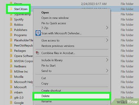 uninstall star citizen
