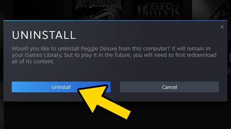 uninstall steam games to save space