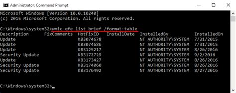 uninstall windows update command line