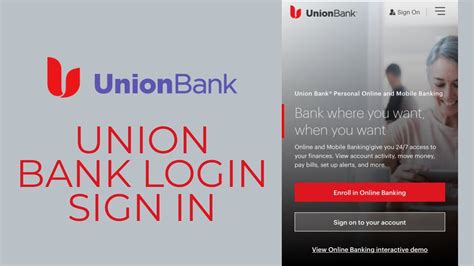 union bank and trust login account