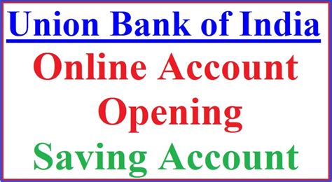union bank of india account opening
