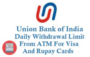 union bank of india atm withdrawal limit