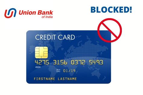 union bank of india card block