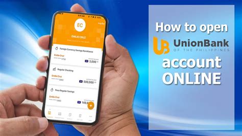 union bank online open account