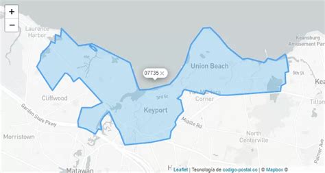 union beach nj zip code