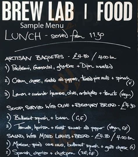 union brew lab menu