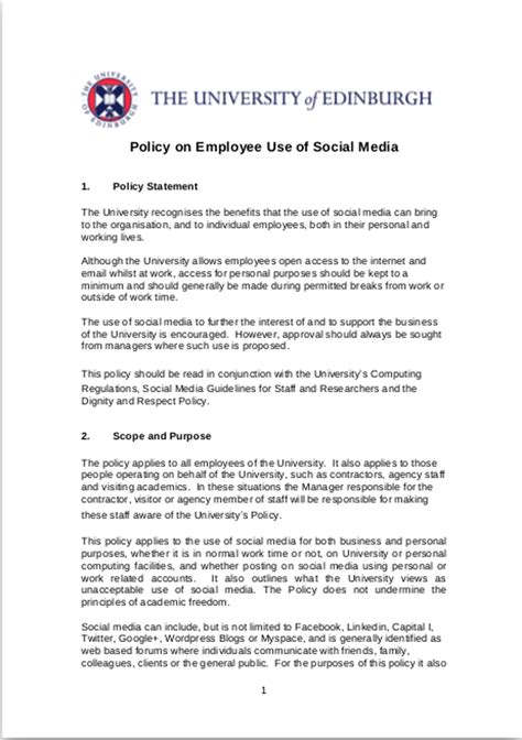 union college nj social media policy