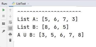 union of 2 list in python