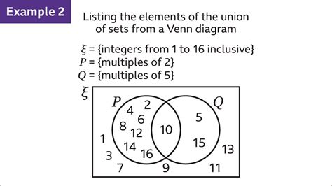 union of two sets example questions