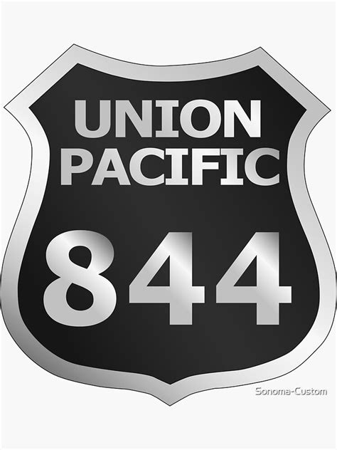 union pacific 844 sticker