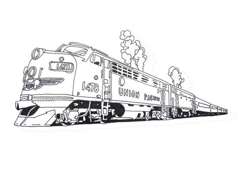 union pacific coloring page