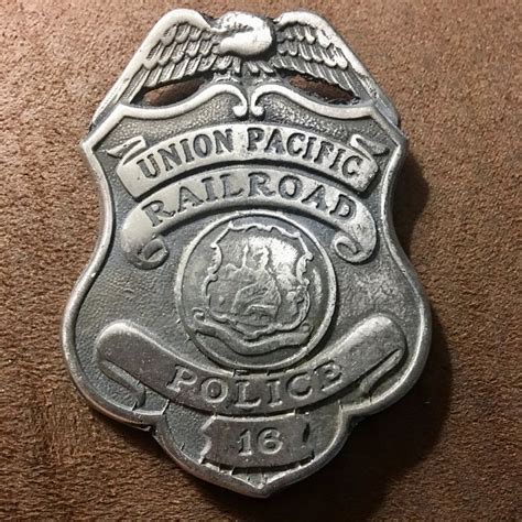 union pacific railroad police badge